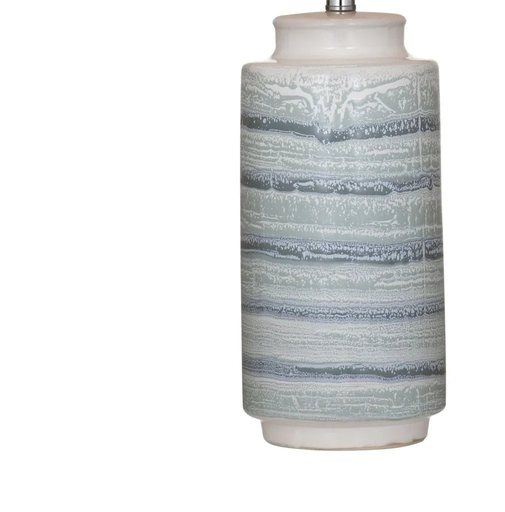 Brizi Blue Ceramic Table Lamp - LOOMLAN - Bassett Mirror - Table Lamps