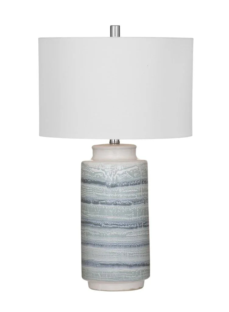 Brizi Blue Ceramic Table Lamp - LOOMLAN - Bassett Mirror - Table Lamps