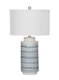 Brizi Blue Ceramic Table Lamp - LOOMLAN - Bassett Mirror - Table Lamps