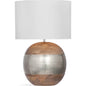 Brock Metal and Wood Brown Table Lamp - LOOMLAN - Bassett Mirror - Table Lamps
