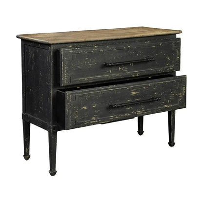 Brockton Wooden Black Chest - LOOMLAN - Furniture Classics - Chests