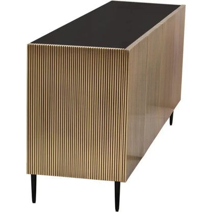 Brogan Wood and Iron Sideboard - LOOMLAN - Moe's Home - Sideboards