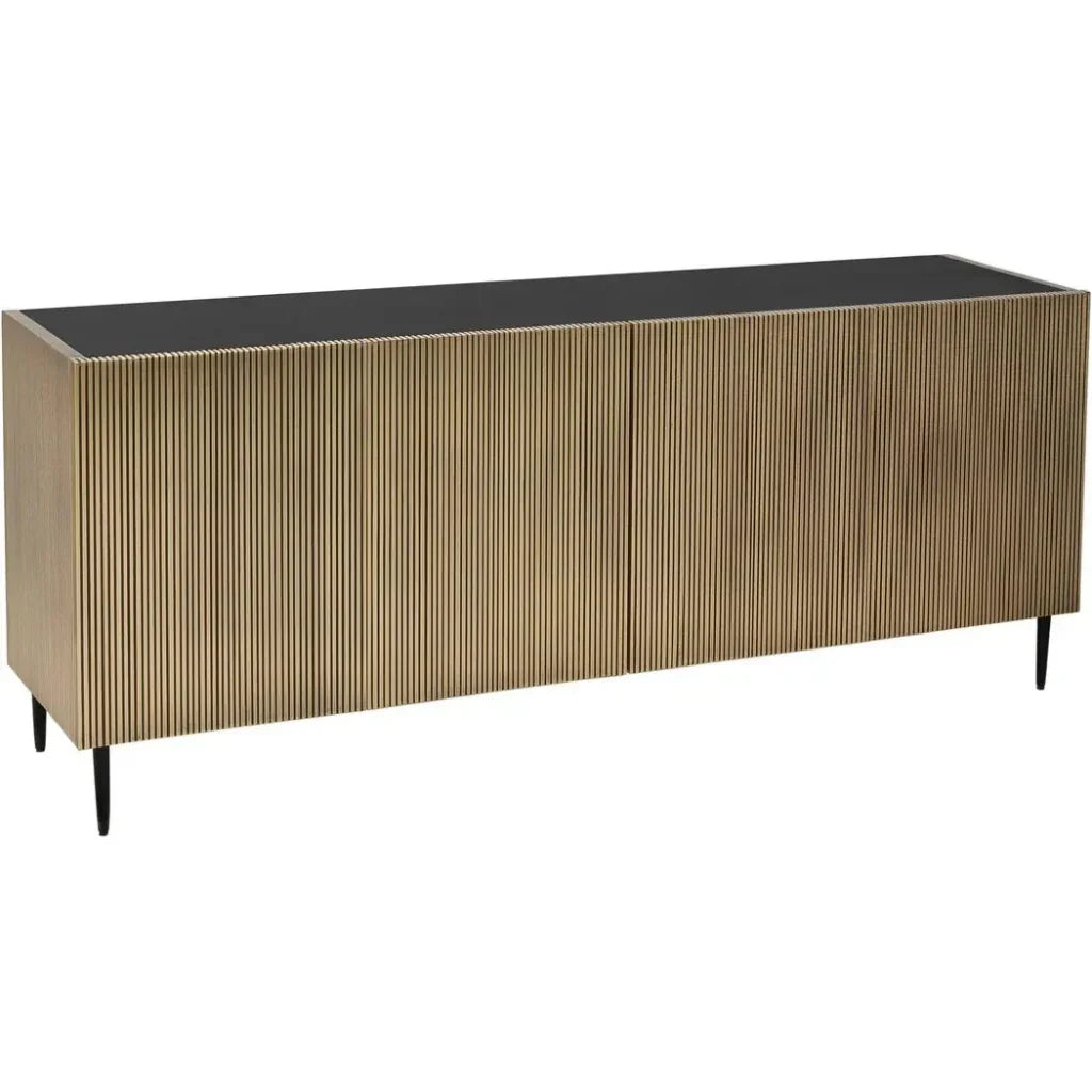 Brogan Wood and Iron Sideboard - LOOMLAN - Moe's Home - Sideboards