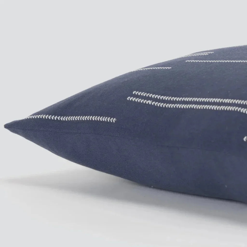 Broken Stripe Blue Throw Pillow Down Insert - LOOMLAN - LOOMLAN - Throw Pillows