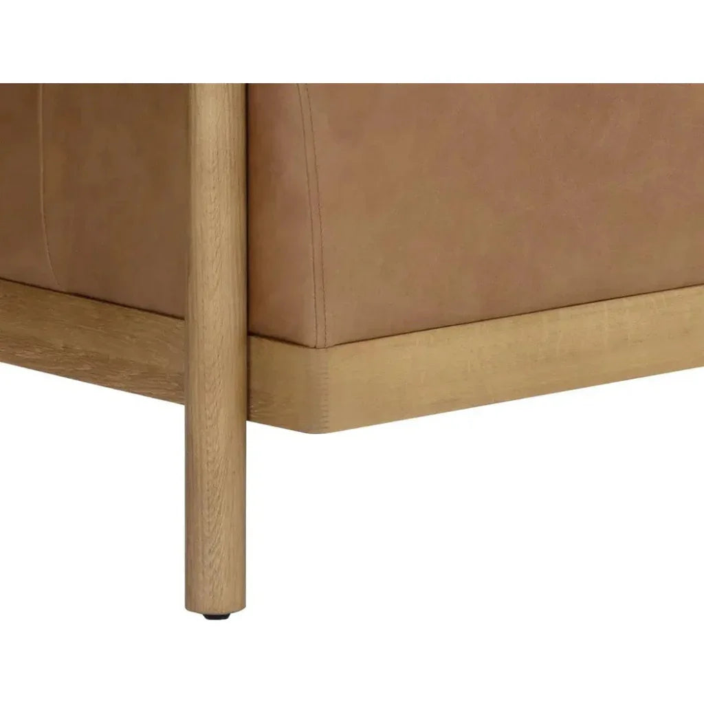 Bromley Leather Luxurious Sofa - LOOMLAN - SUNPAN - Sofas & Loveseats