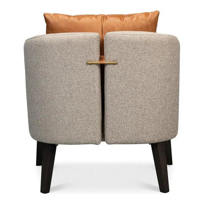Bronson Accent Tub Chair Beige Performance - LOOMLAN - Sarreid - Accent Chairs