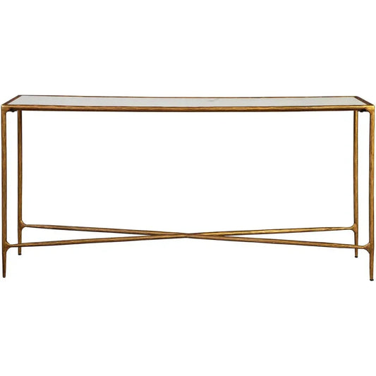 Bronson Marble Top Sofa Table - LOOMLAN - Furniture Classics - Console Tables