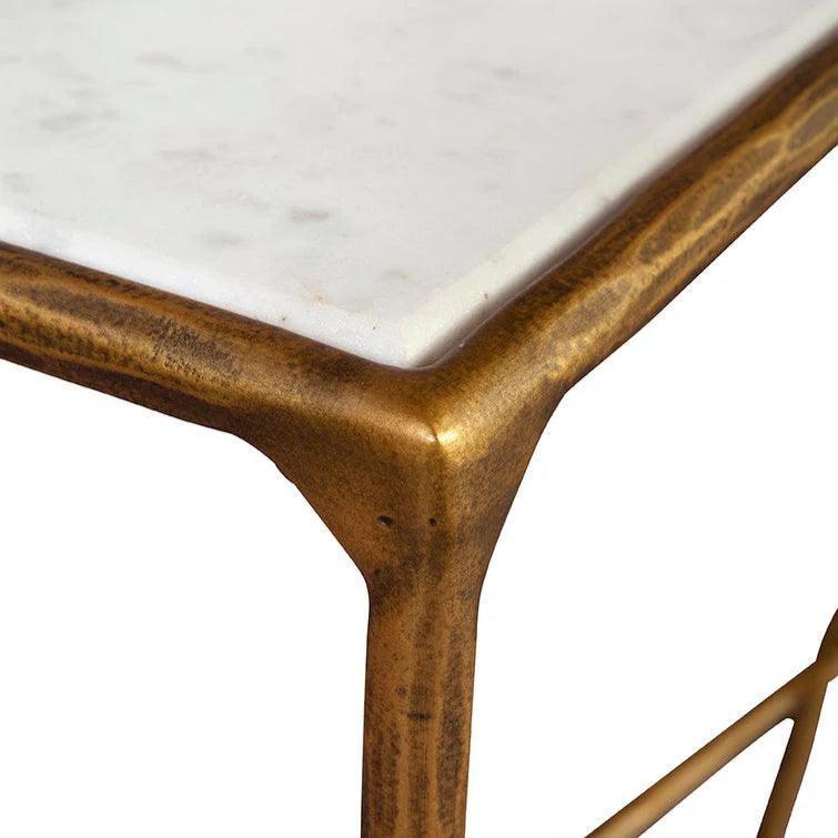 Bronson Marble Top Sofa Table - LOOMLAN - Furniture Classics - Console Tables