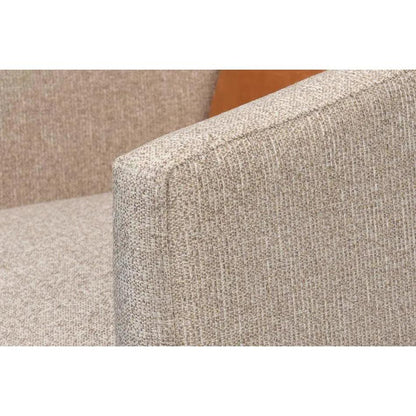 Bronson Swivel Club Chair Beige Performance - LOOMLAN - Sarreid - Club Chairs