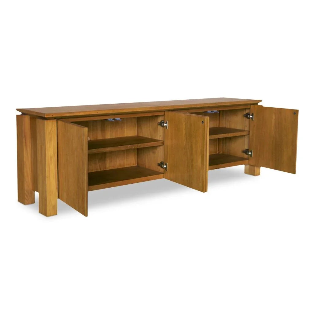 Brook Country Oak Cabinet With Floating Top Media Unit - LOOMLAN - Moe's Home - Accent Cabinets