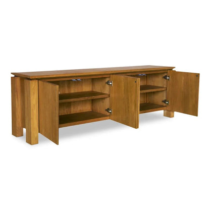 Brook Country Oak Cabinet With Floating Top Media Unit - LOOMLAN - Moe's Home - Accent Cabinets
