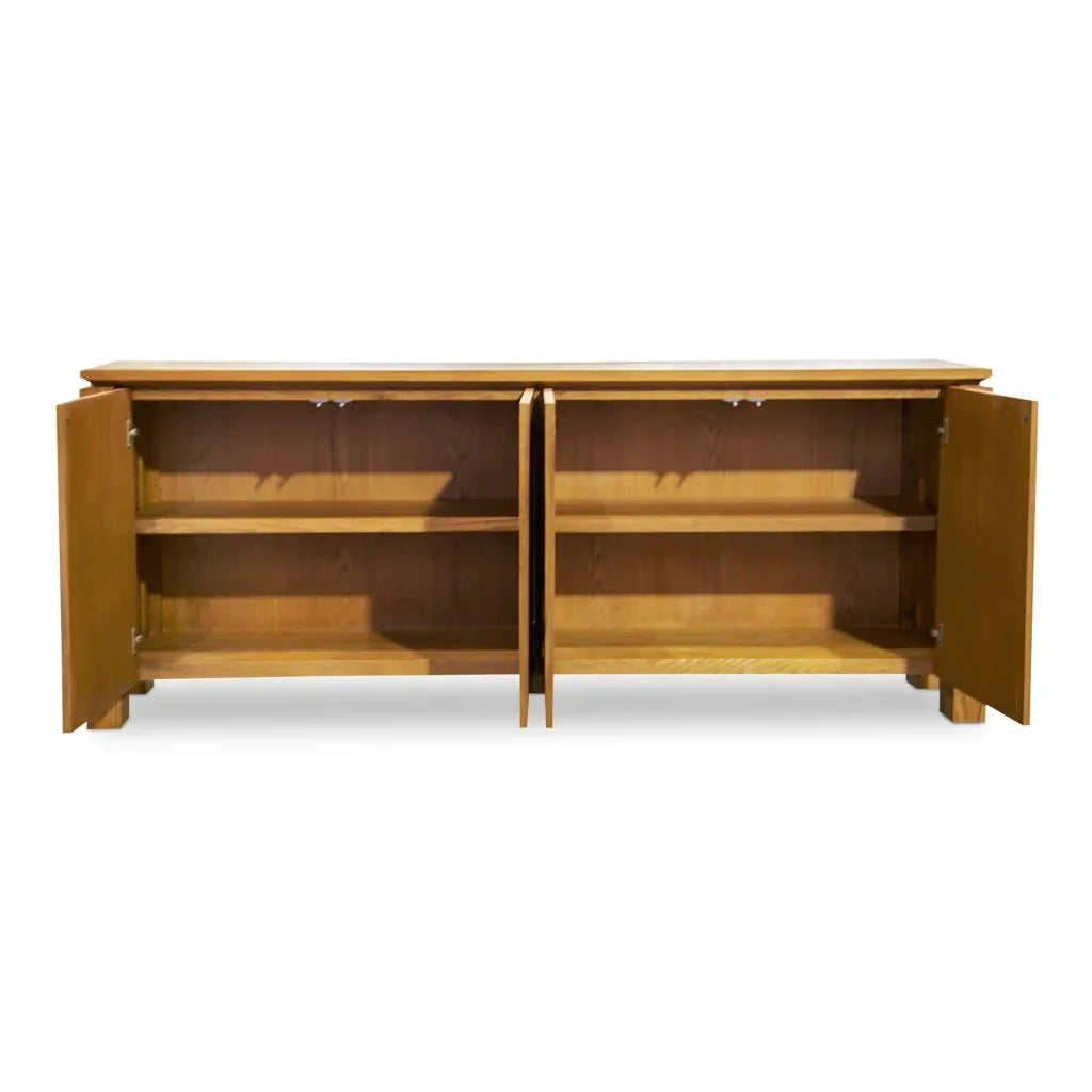 Brook Country Oak With Floating Design Sideboard - LOOMLAN - Moe's Home - Sideboards
