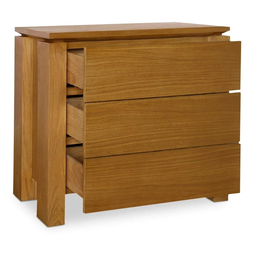 Brook Country Oak With Floating Top Chest - LOOMLAN - Moe's Home - Chests