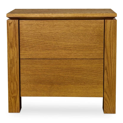 Brook Country Oak With Floating Top Design Nightstand - LOOMLAN - Moe's Home - Nightstands
