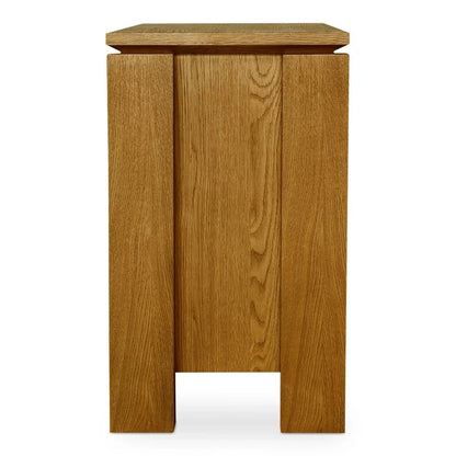 Brook Country Oak With Floating Top Design Nightstand - LOOMLAN - Moe's Home - Nightstands