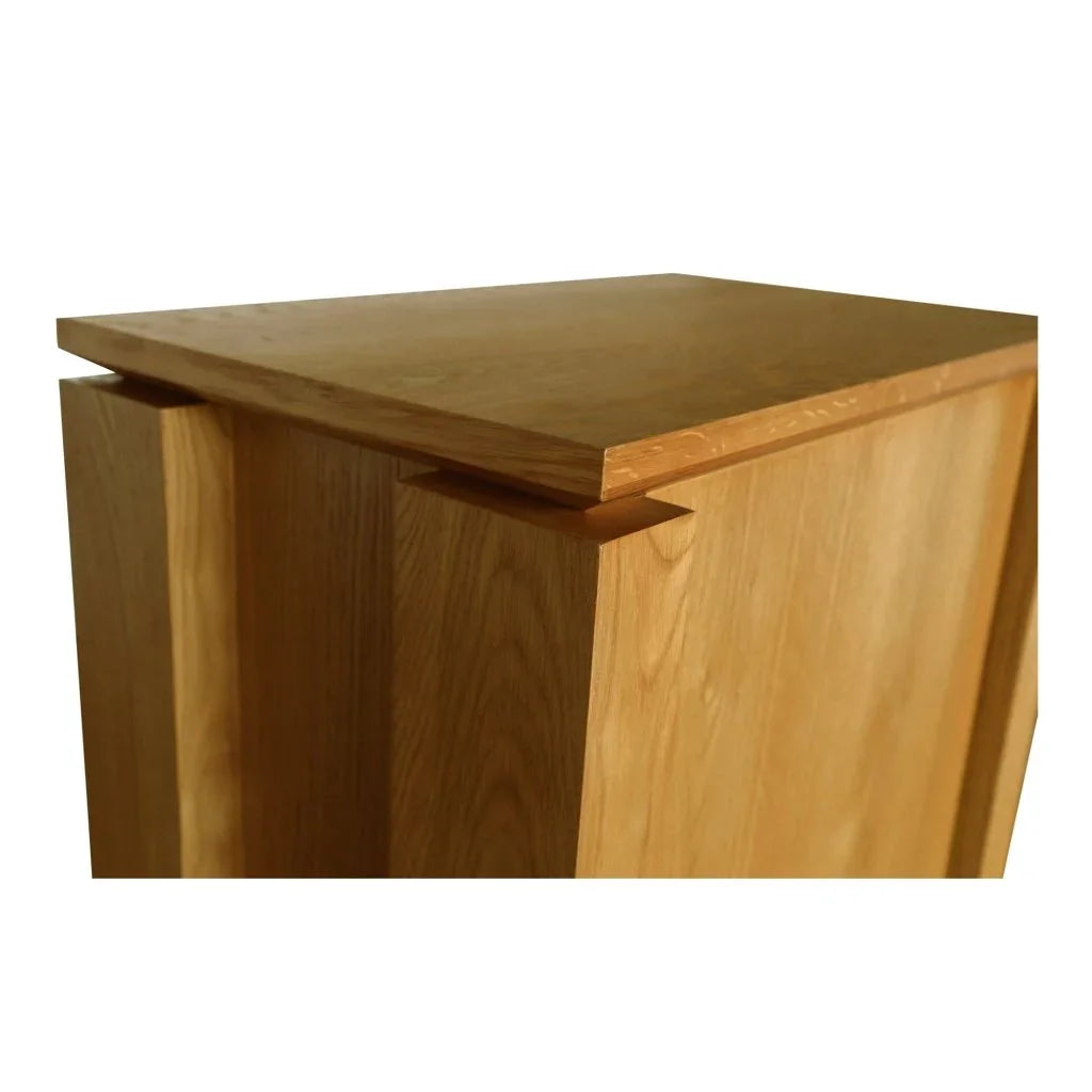Brook Country Oak With Floating Top Design Nightstand - LOOMLAN - Moe's Home - Nightstands