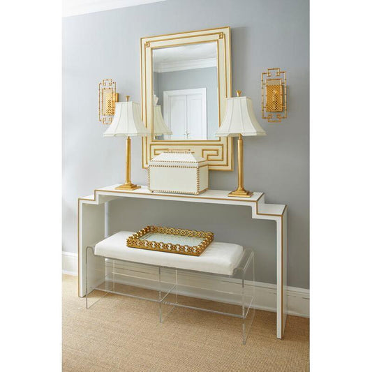 Brook Street Gold Iron Design Height Table Lamp - LOOMLAN - Chelsea House - Table Lamps