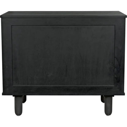 Brook Wood Black Sideboard With 2 Doors - LOOMLAN - Noir - Sideboards