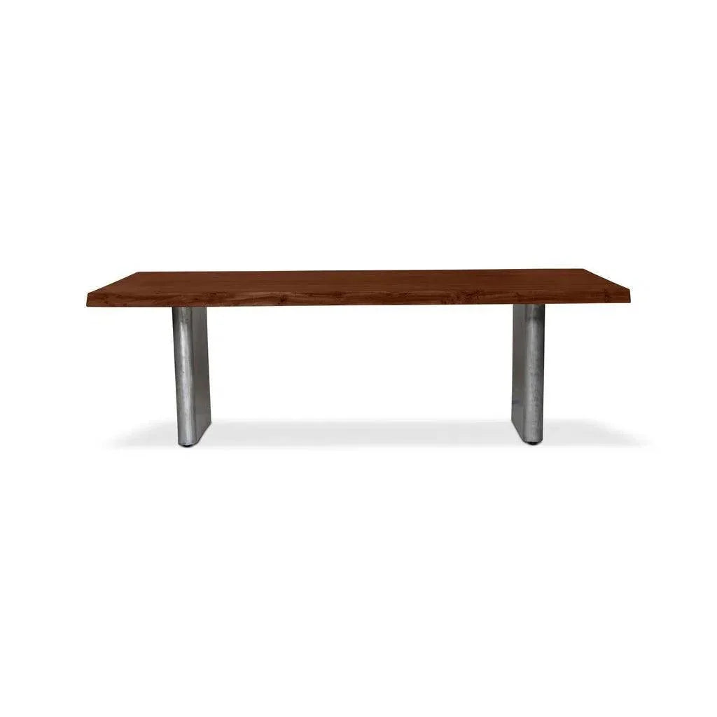Brooks Cast Slab Base Rectangular Dining Table-Dining Tables-Urbia-LOOMLAN