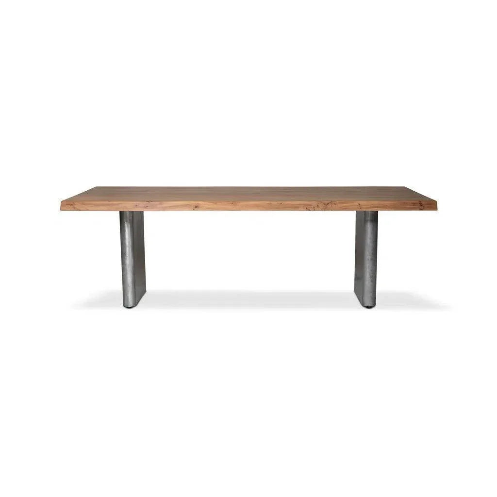 Brooks Cast Slab Base Rectangular Dining Table-Dining Tables-Urbia-LOOMLAN