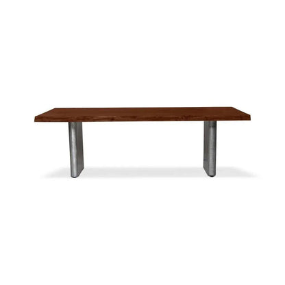 Brooks Cast Slab Base Rectangular Dining Table-Dining Tables-Urbia-LOOMLAN