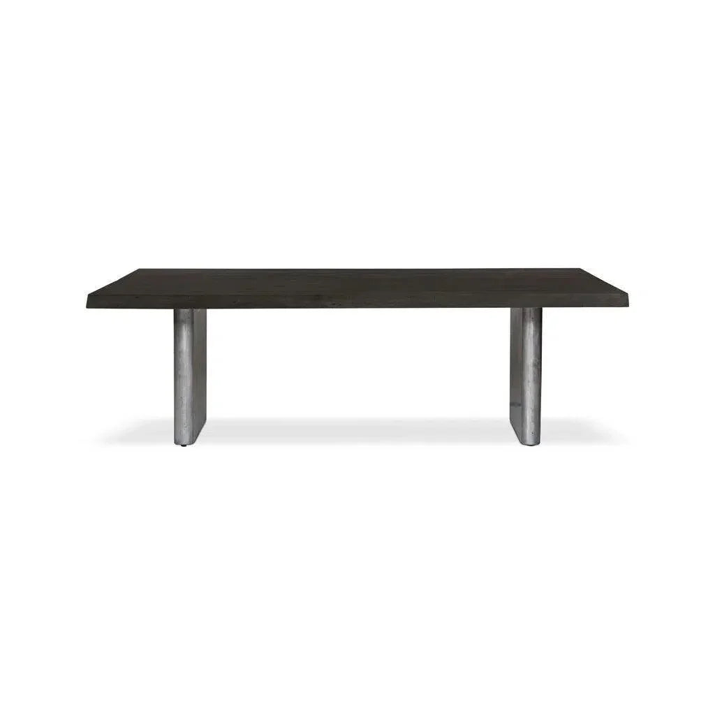 Brooks Cast Slab Base Rectangular Dining Table-Dining Tables-Urbia-LOOMLAN