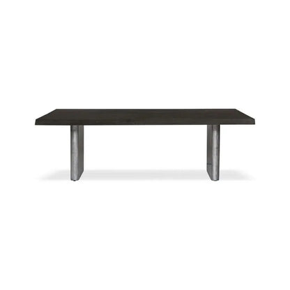 Brooks Cast Slab Base Rectangular Dining Table-Dining Tables-Urbia-LOOMLAN