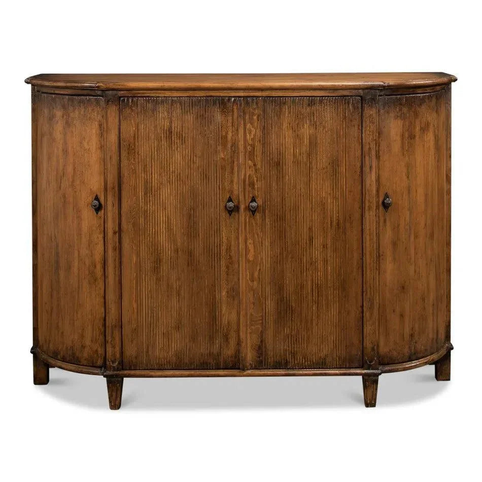 Brooks Demilune Brown - LOOMLAN - Sarreid - Sideboards