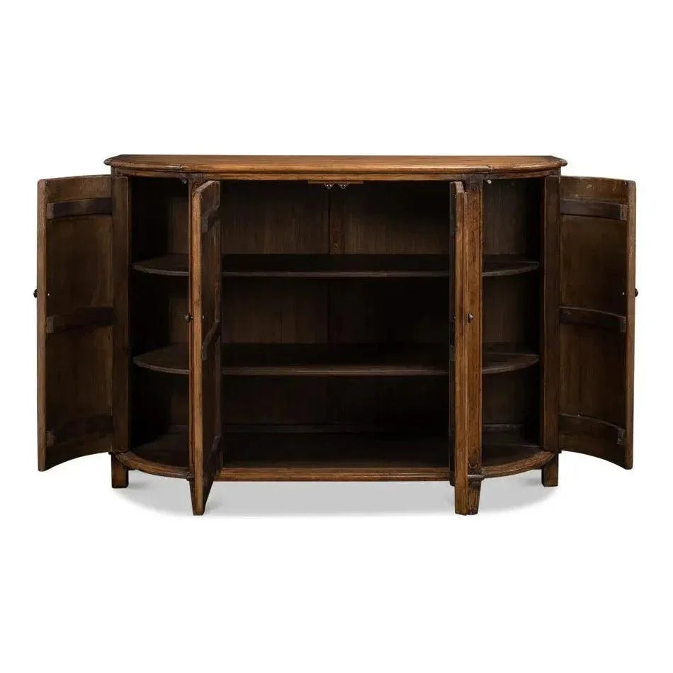 Brooks Demilune Brown - LOOMLAN - Sarreid - Sideboards