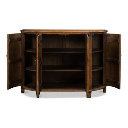 Brooks Demilune Brown - LOOMLAN - Sarreid - Sideboards