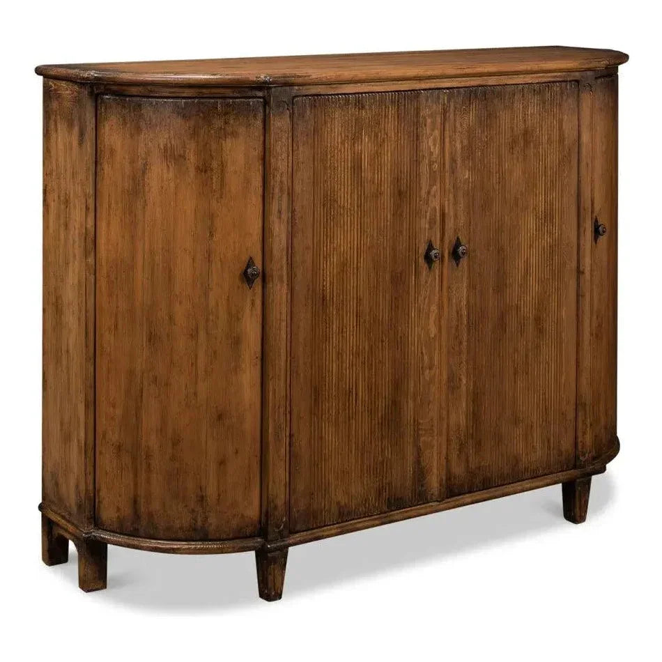 Brooks Demilune Brown - LOOMLAN - Sarreid - Sideboards