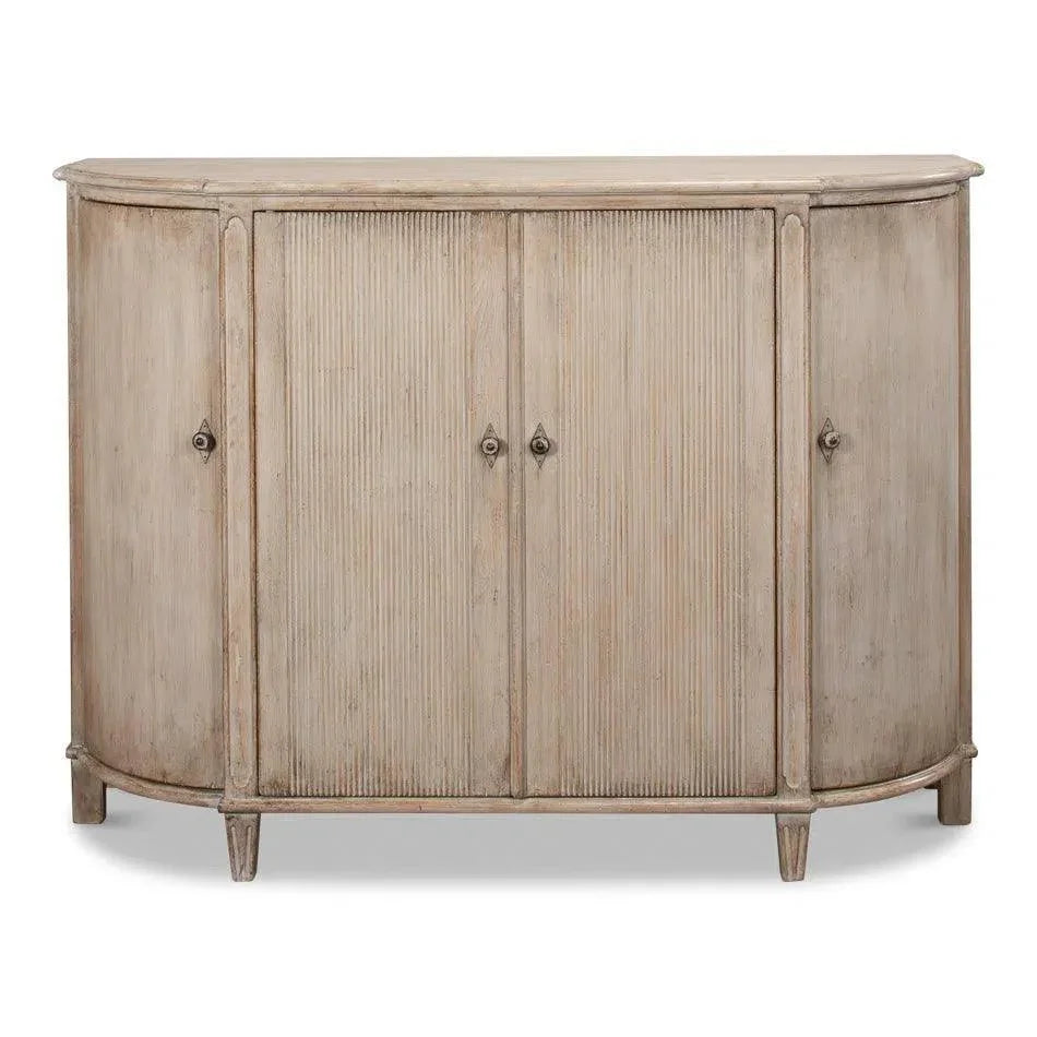 Brooks Demilune Stone Grey - LOOMLAN - Sarreid - Sideboards
