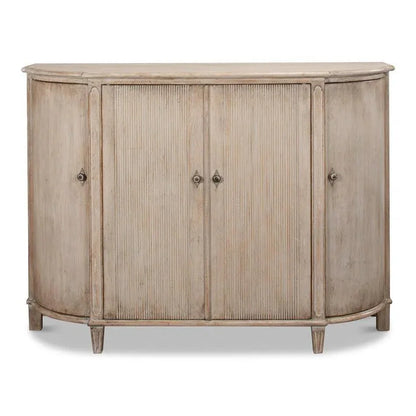 Brooks Demilune Stone Grey - LOOMLAN - Sarreid - Sideboards