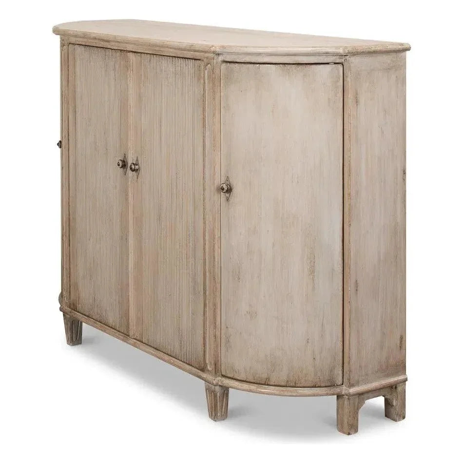 Brooks Demilune Stone Grey - LOOMLAN - Sarreid - Sideboards
