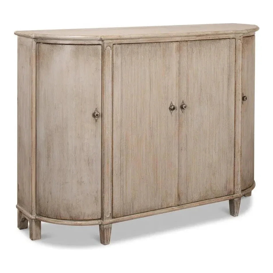 Brooks Demilune Stone Grey - LOOMLAN - Sarreid - Sideboards