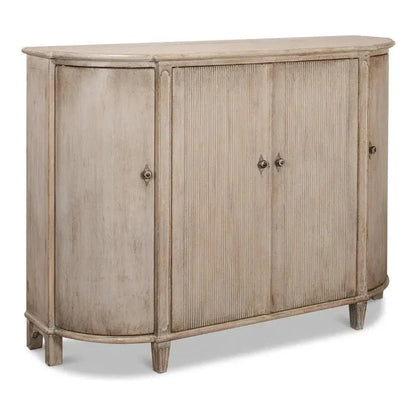 Brooks Demilune Stone Grey - LOOMLAN - Sarreid - Sideboards