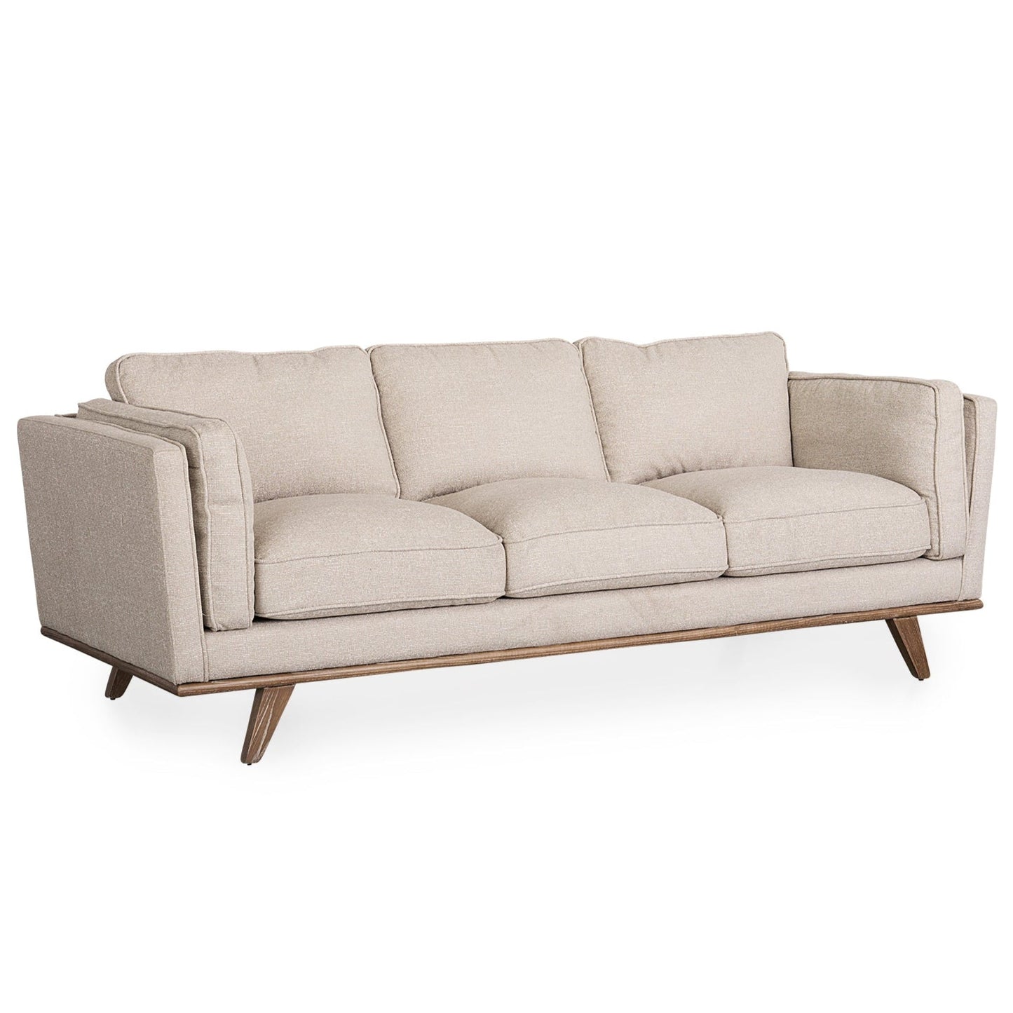 Brooks Faux Leather Three Seater Sofa