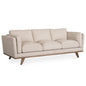 Brooks Faux Leather Three Seater Sofa