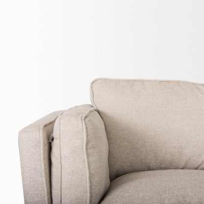 Brooks Faux Leather Three Seater Sofa