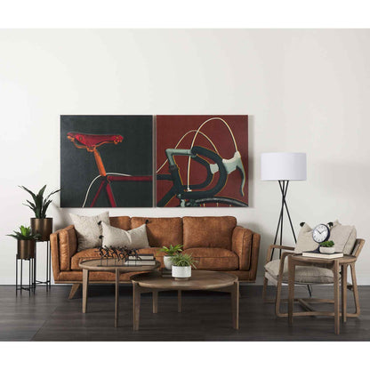 Brooks Faux Leather Three Seater Sofa