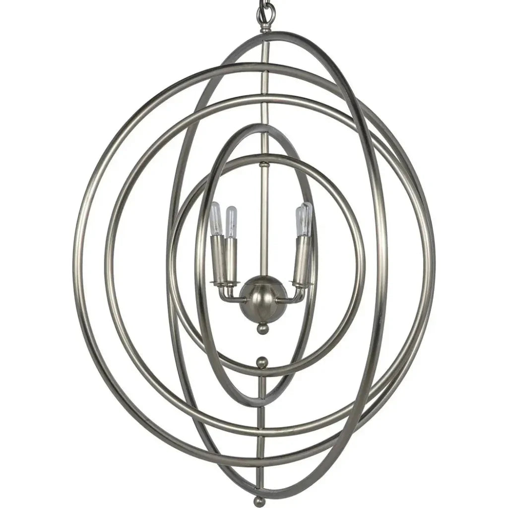 Brooks Metal Pendant With Antique Silver - LOOMLAN - Noir - Pendants