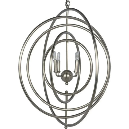 Brooks Metal Pendant With Antique Silver - LOOMLAN - Noir - Pendants