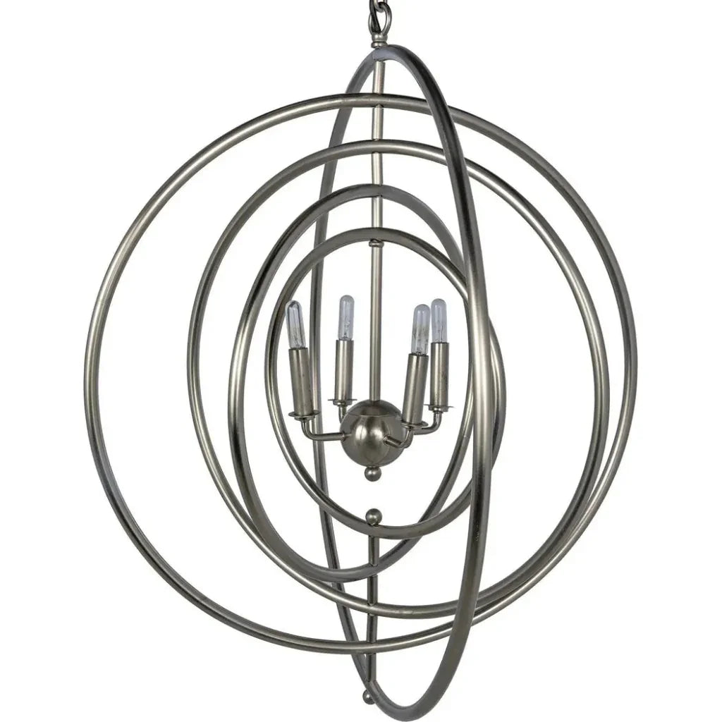 Brooks Metal Pendant With Antique Silver - LOOMLAN - Noir - Pendants
