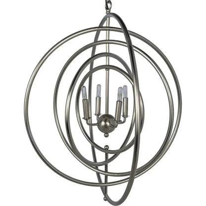 Brooks Metal Pendant With Antique Silver - LOOMLAN - Noir - Pendants