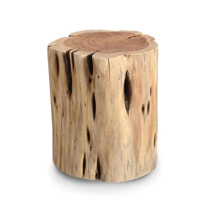 Brooks Solid Acacia Wood Stump - LOOMLAN - Urbia - Poufs and Stools