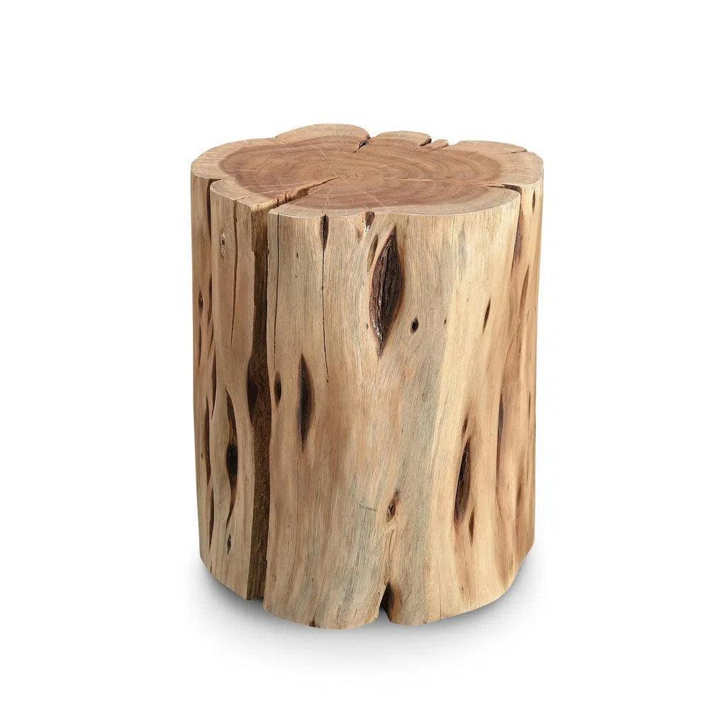 Brooks Solid Acacia Wood Stump - LOOMLAN - Urbia - Poufs and Stools