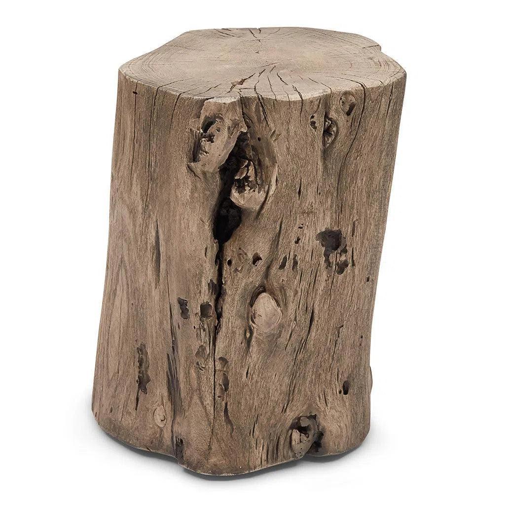 Brooks Solid Acacia Wood Stump - LOOMLAN - Urbia - Poufs and Stools