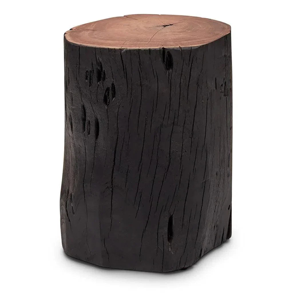 Brooks Solid Acacia Wood Stump - LOOMLAN - Urbia - Poufs and Stools
