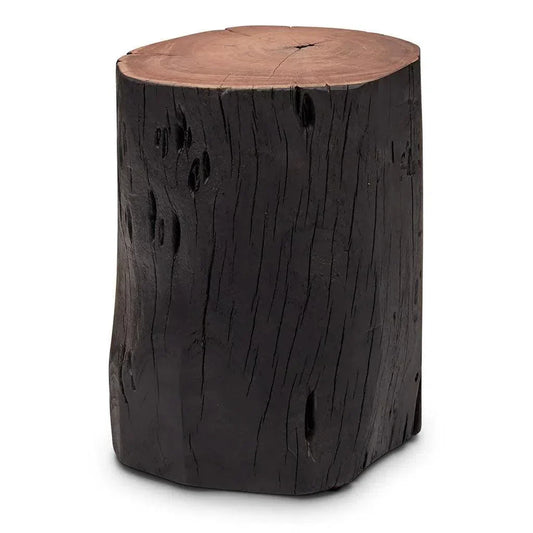 Brooks Solid Acacia Wood Stump - LOOMLAN - Urbia - Poufs and Stools