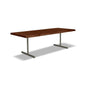 Brooks T Base Rectangular Dining Table-Dining Tables-Urbia-92"-Americano, Pewter-LOOMLAN